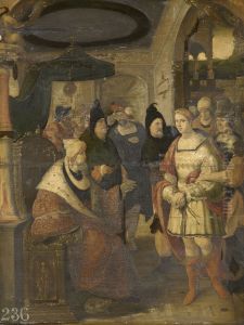 Saint Sebastian before the Emperor Diocletian
