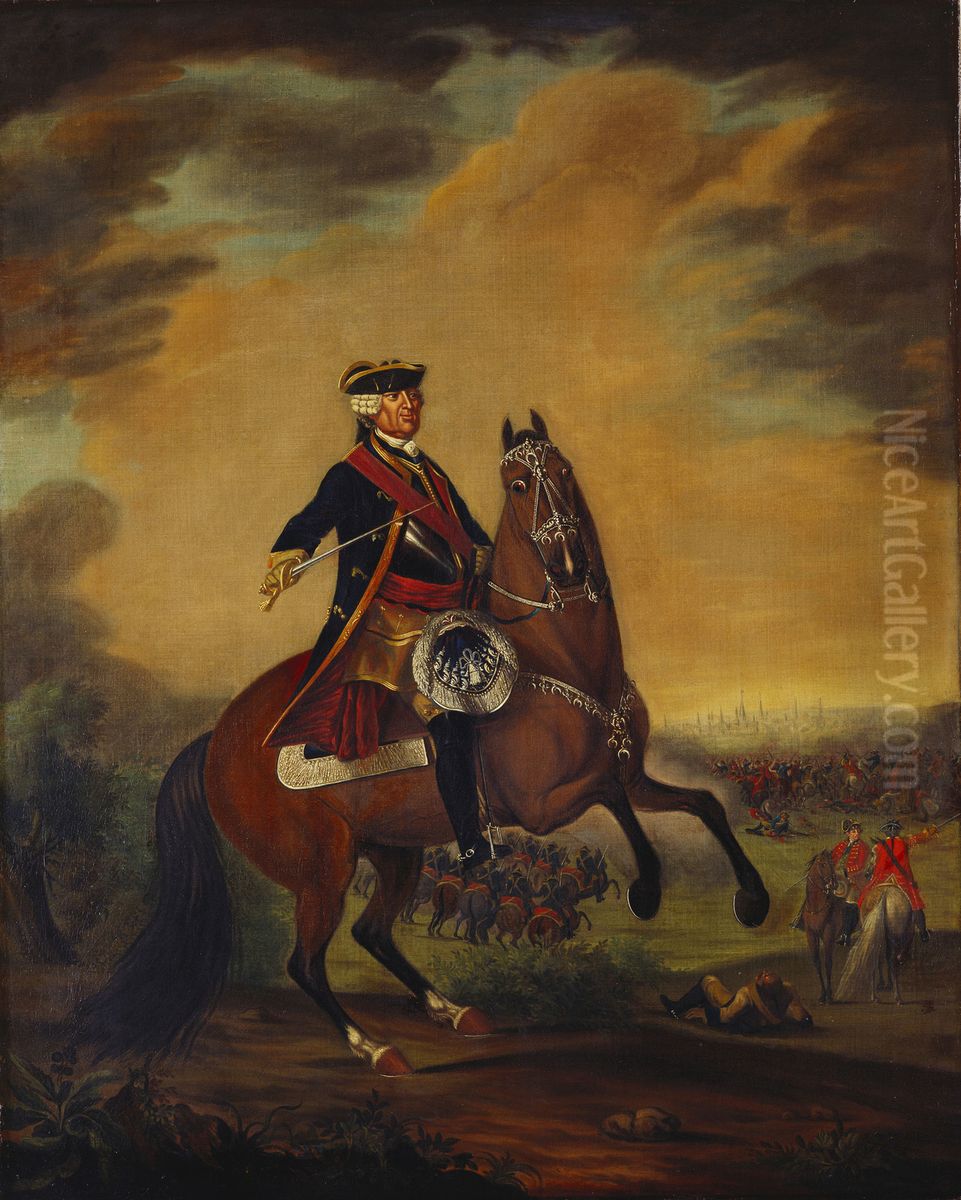 John, 1st Earl Ligonier (1680-1770) Oil Painting by David Morier