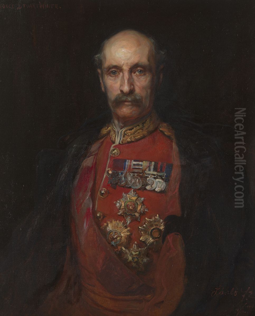 Field-Marshal Sir George White, V.C. (1835-1912) Oil Painting by Philip de Laszlo