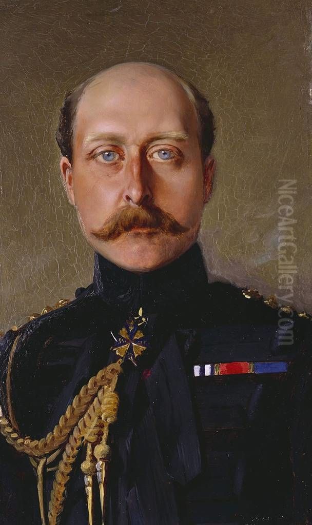 Arthur, Duke of Connaught (1850-1942) Oil Painting by Rudolf Swoboda