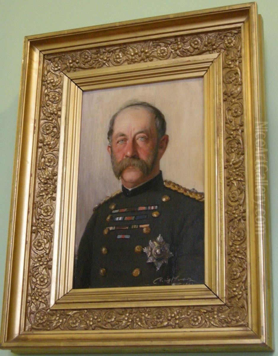 Field-Marshal Sir Evelyn Wood (1838-1919) Oil Painting by Rudolf Swoboda