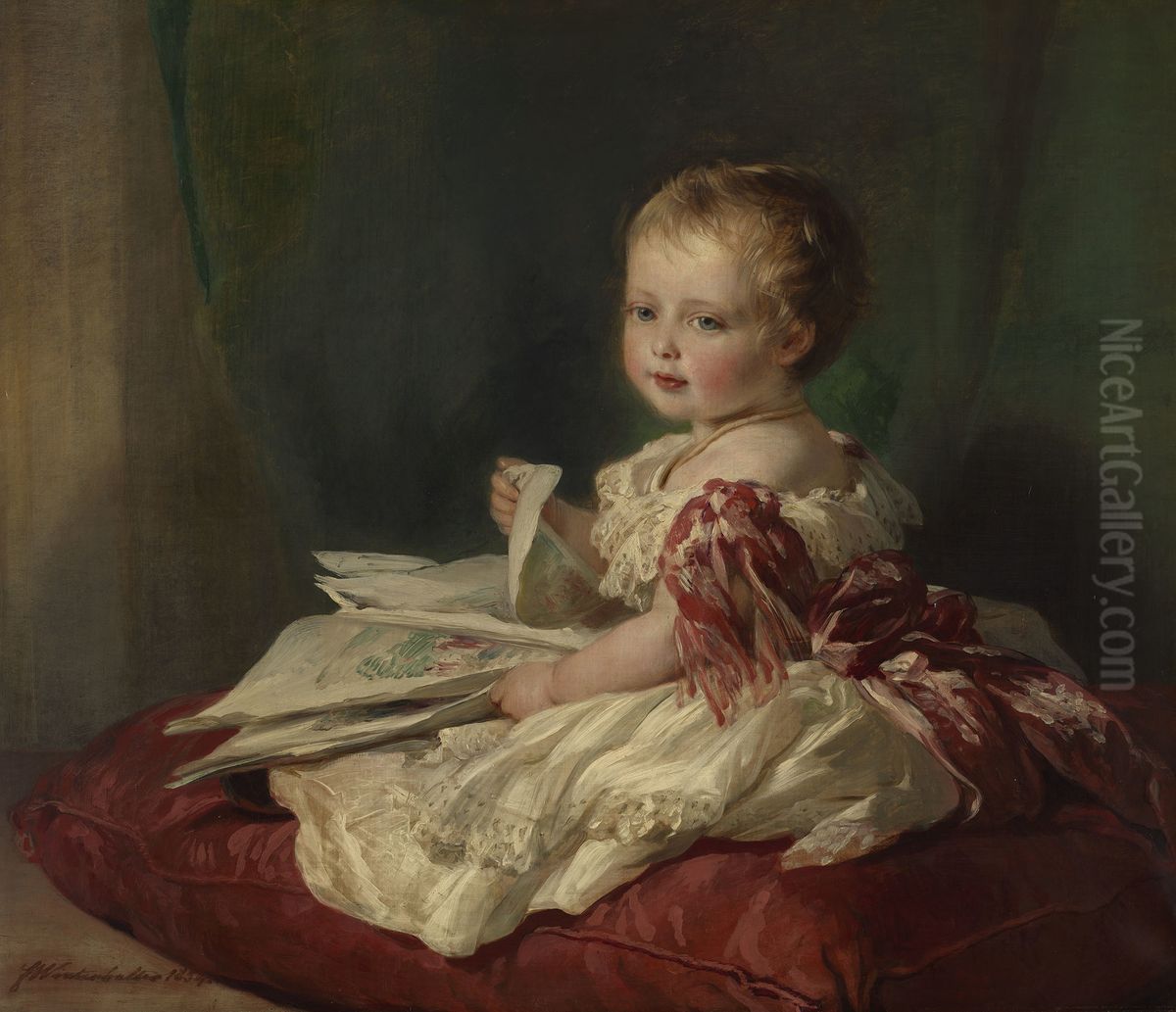 Prince Leopold (1853-1884) Oil Painting by Franz Xavier Winterhalter Prince Leopold (1853-1884) Oil Painting by Franz Xavier Winterhalter