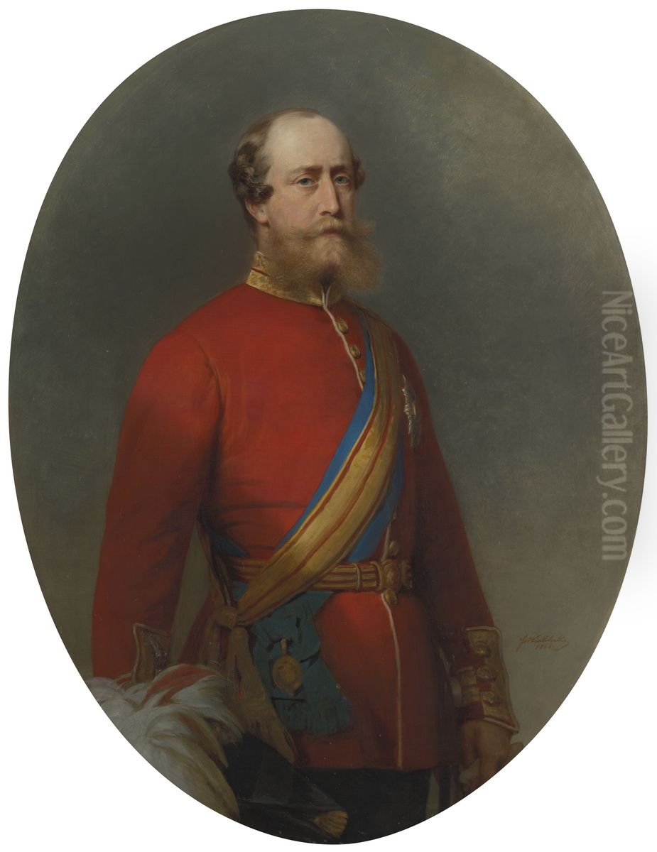 Prince Christian of Schleswig-Holstein (1831-1917) Oil Painting by Franz Xavier Winterhalter Prince Christian of Schleswig-Holstein (1831-1917) Oil Painting by Franz Xavier Winterhalter