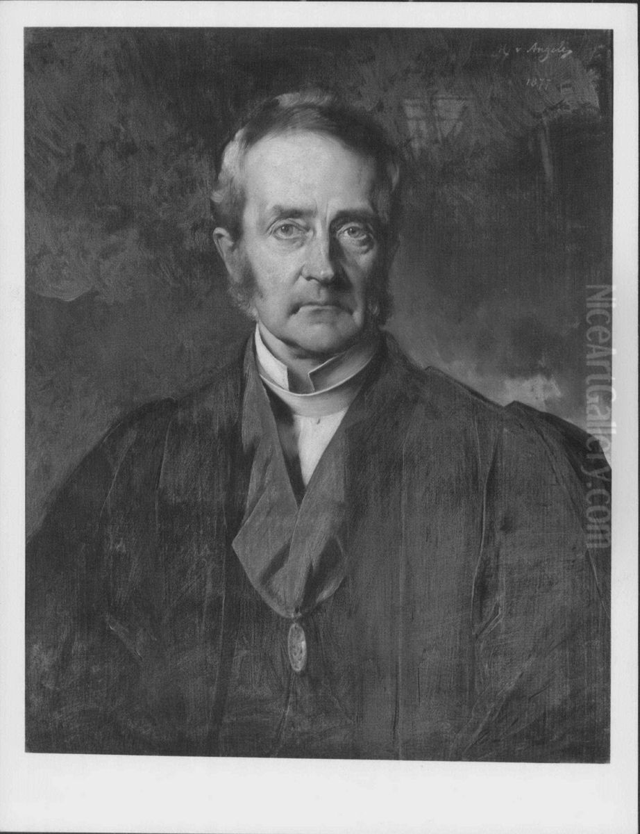 Arthur Penrhyn Stanley, Dean of Westminster (1815-1881) Oil Painting by Baron Heinrich von Angeli
