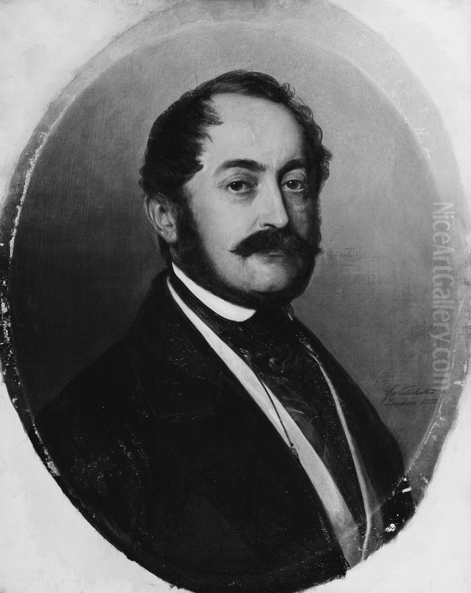 Charles, Prince of Leiningen (1804-1856) Oil Painting by Franz Xavier Winterhalter