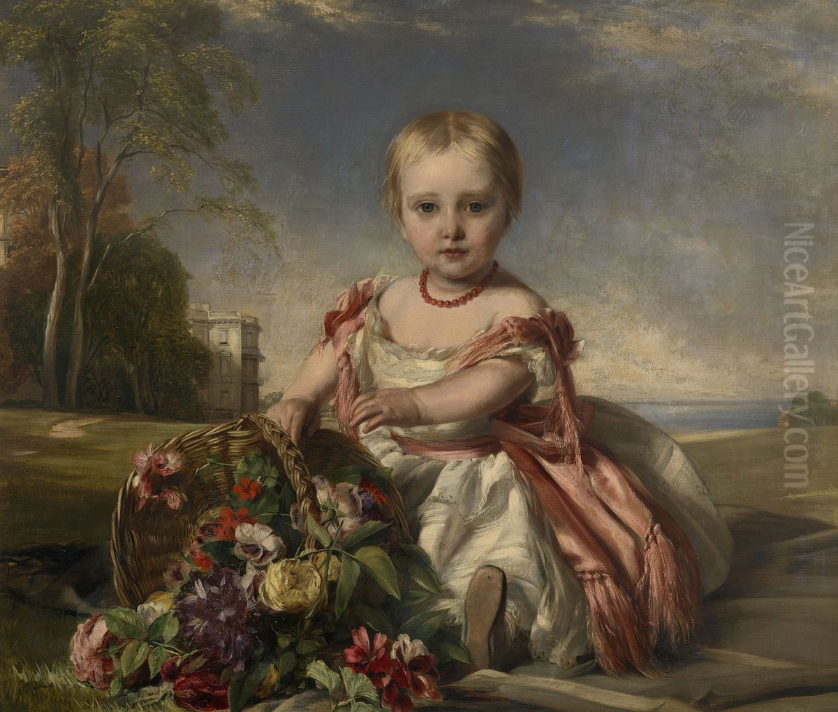 Princess Beatrice (1857-1944) Oil Painting by John Callcott Horsley