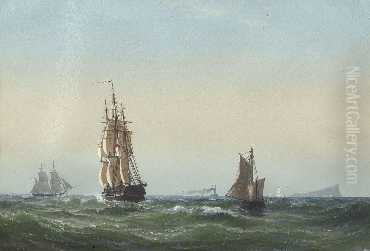 Off the Shetlands Oil Painting by Vilhelm Melbye