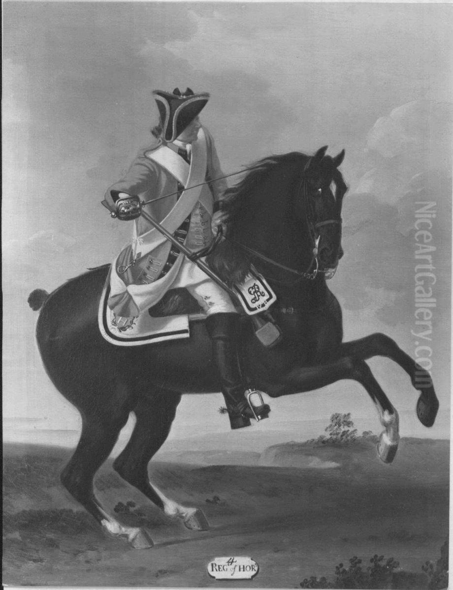 Private, 4th Horse, 1751 Oil Painting by David Morier
