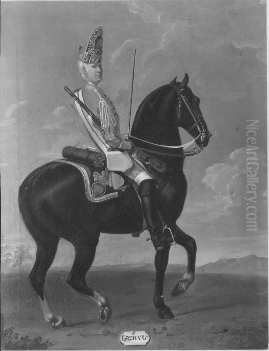 Private, 1st Troop of Horse Grenadier Guards, 1751 Oil Painting by David Morier