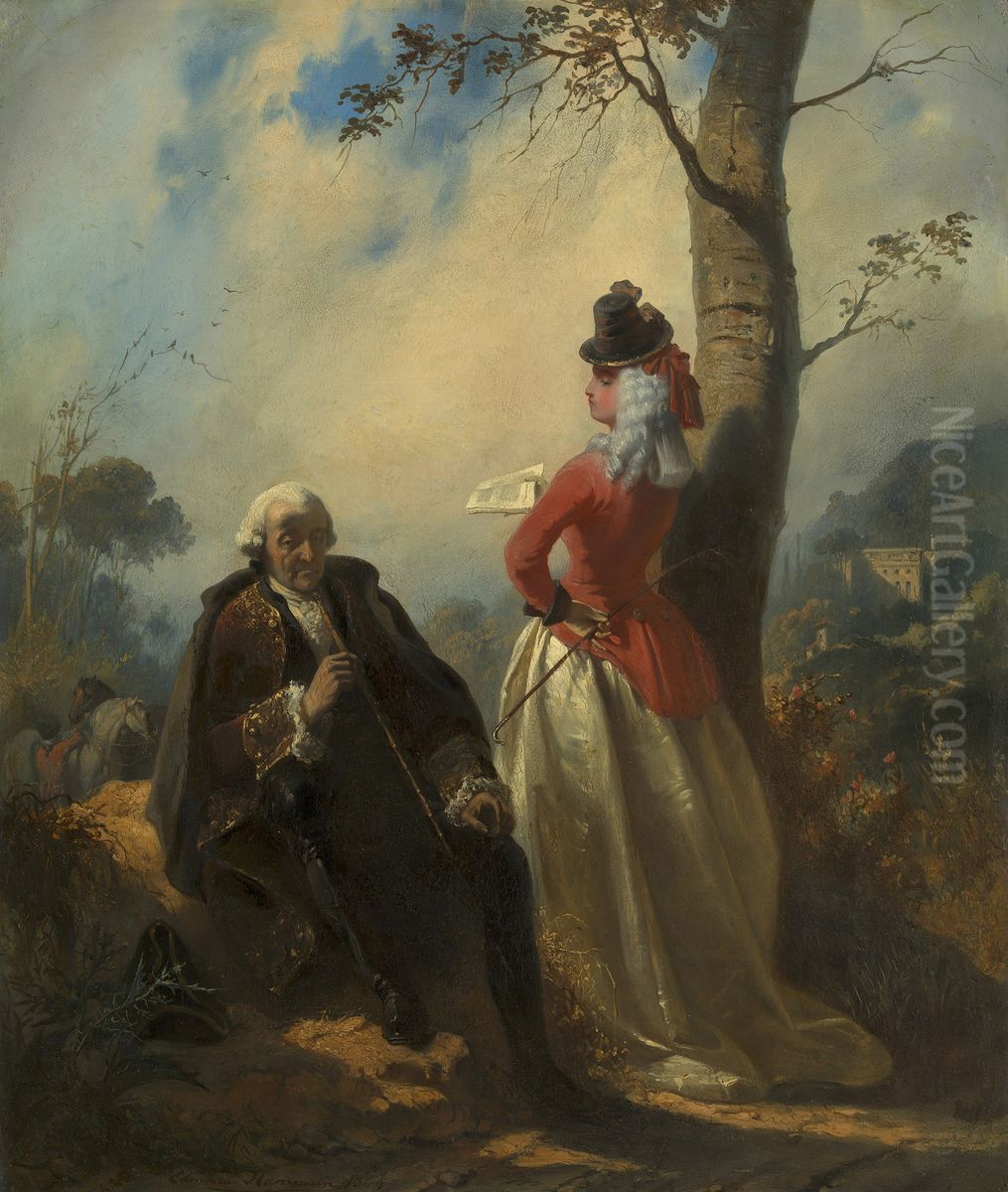 L'Ennui des Riches Oil Painting by Edouard Hamman