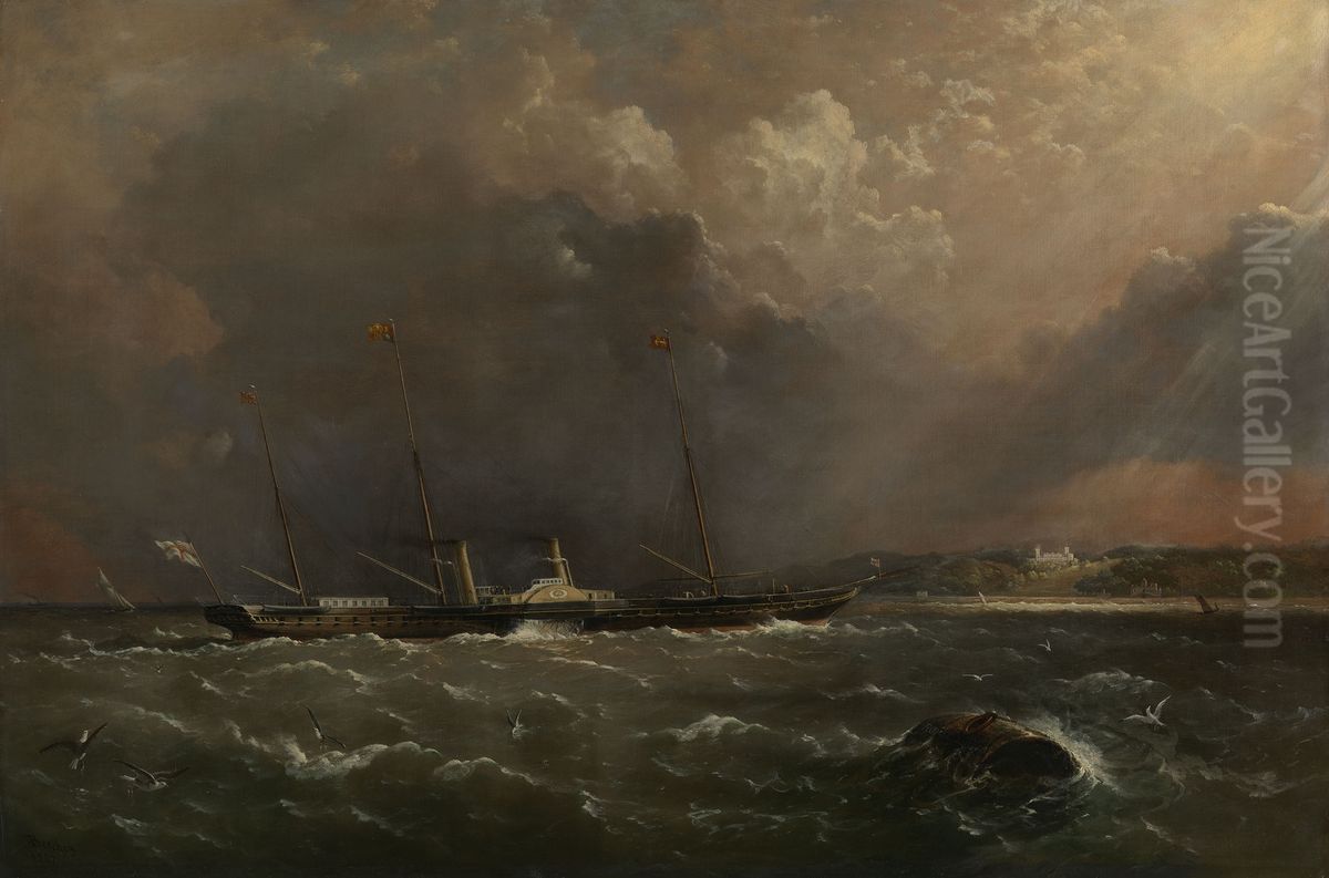 HMY Victoria and Albert II Oil Painting by Richard Bridges Beechey