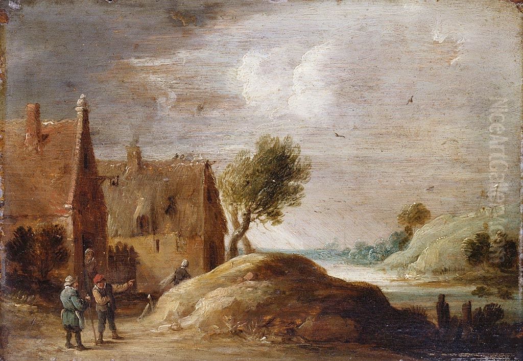 Landscape with Figures Oil Painting by David Teniers the Younger