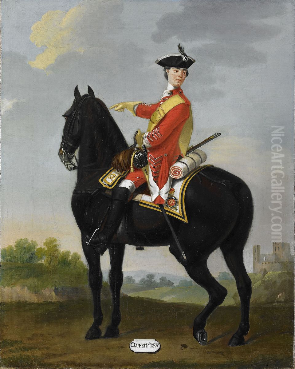 Private, 7th Queen's Dragoons, 1751 Oil Painting by David Morier