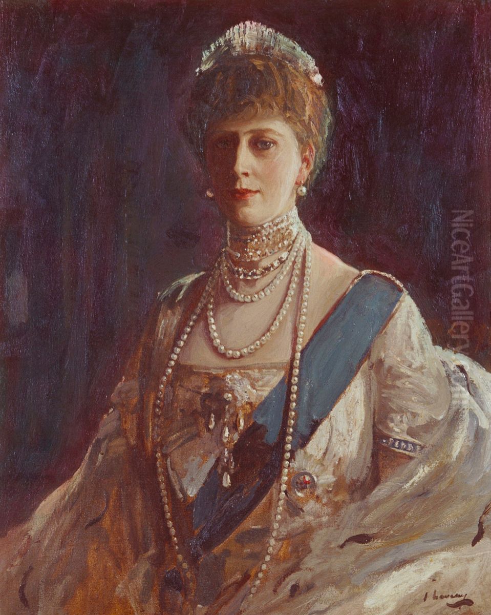 Queen Mary (1867-1953) Oil Painting by John Lavery