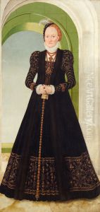 Anna von Danemark (1532-1585), Kurfurstin von Sachsen, Bildnis in ganzer Figur