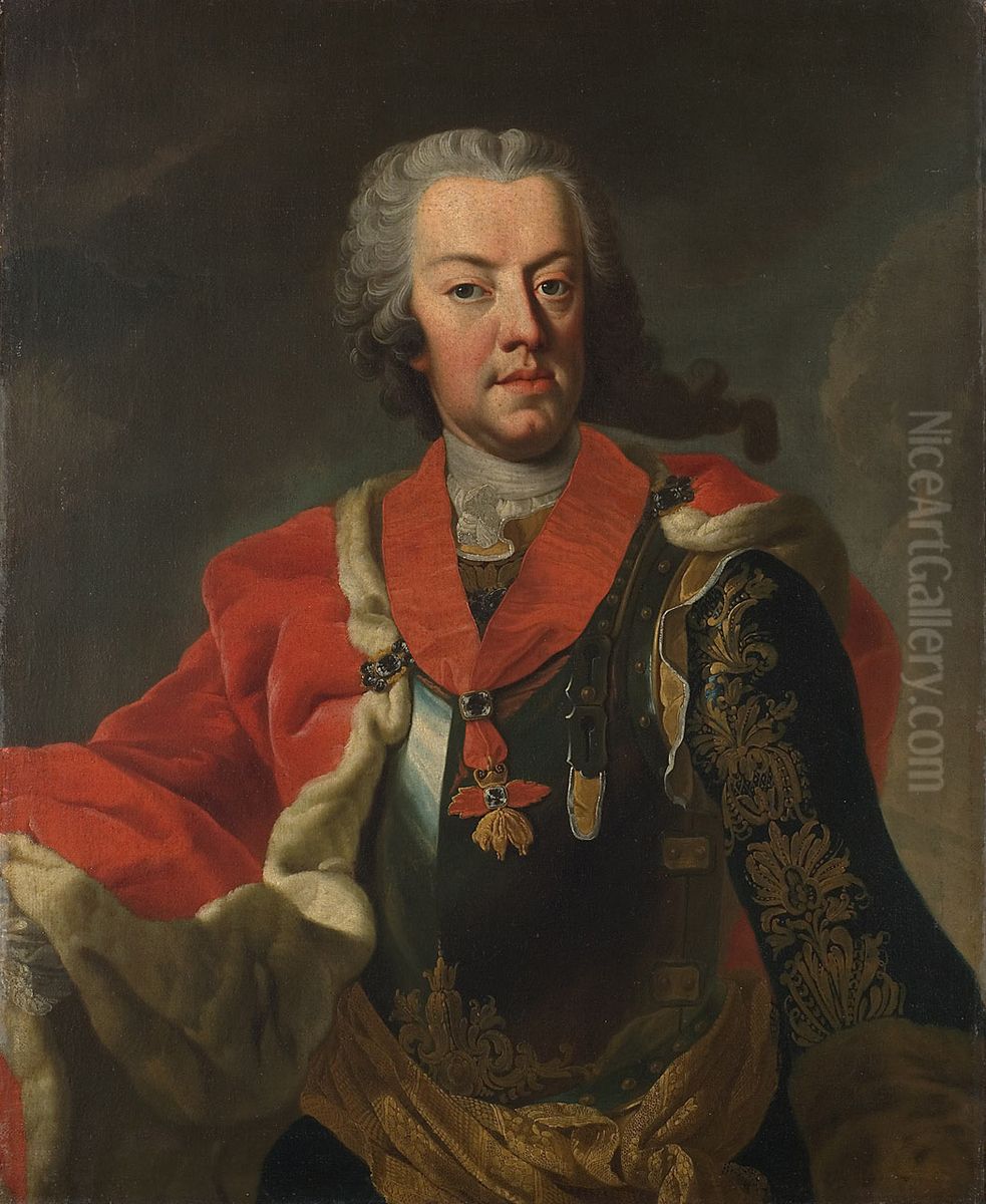 Herzog Karl Alexander von Lothringen (1712-1780), Brustbild Oil Painting by Martin Van Meytens