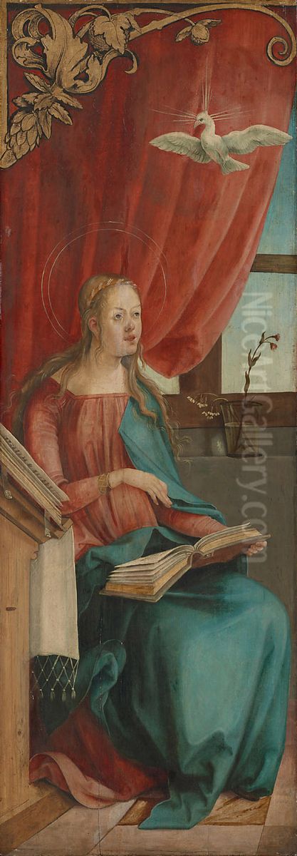 Verkundigung Mariae: Maria Oil Painting by Hans von Kulmbach