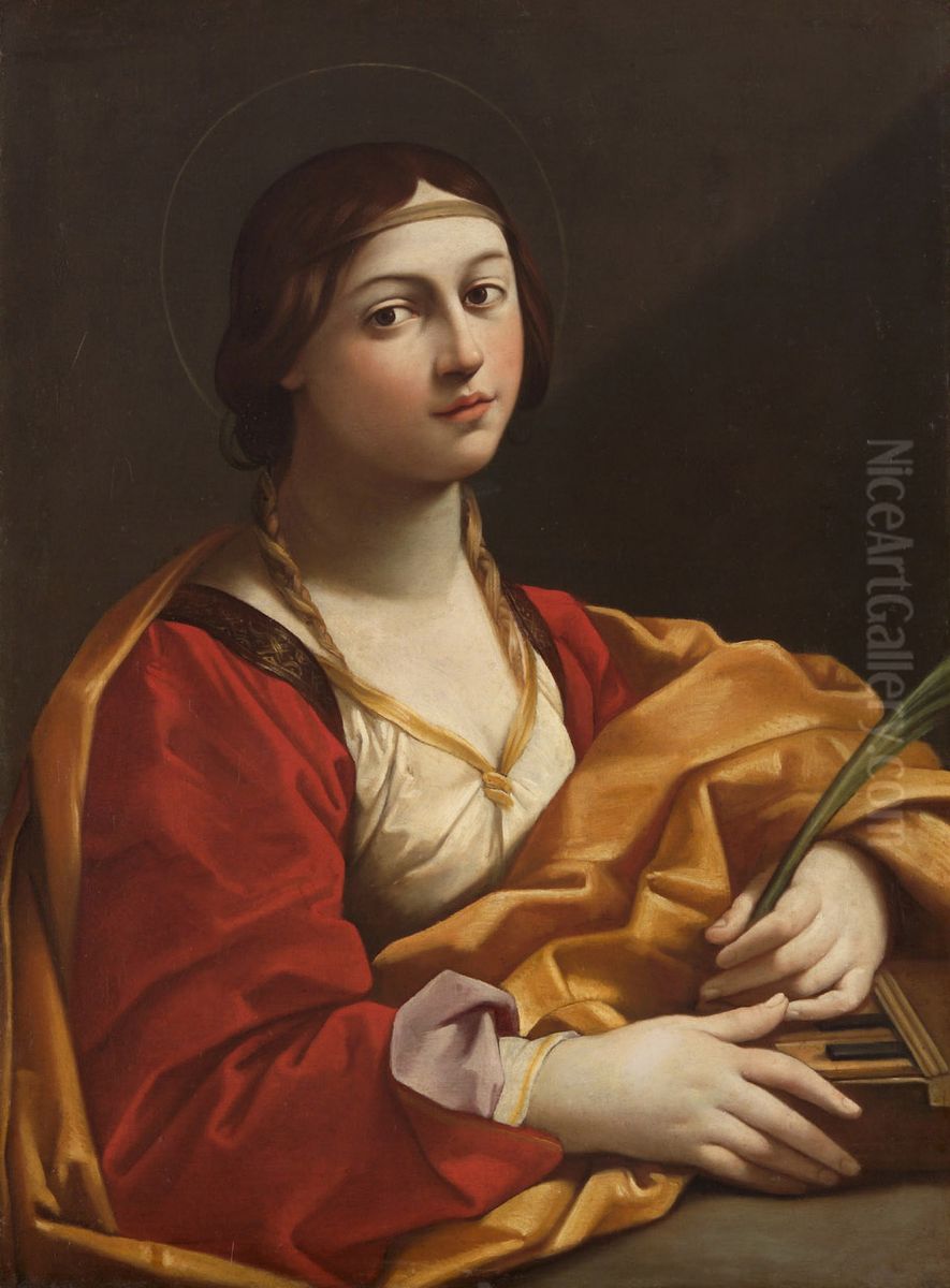Hl. Cacilia Oil Painting by Guido Reni