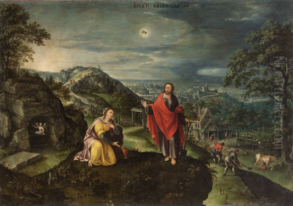 Noli me tangere (April) Oil Painting by Marten van Valckenborch