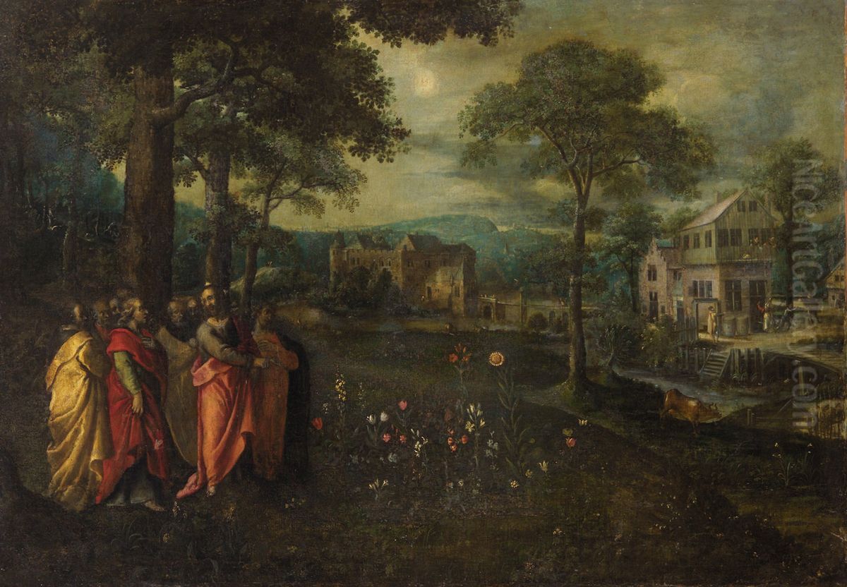 Parable of the lily of the field (May) Oil Painting by Marten van Valckenborch