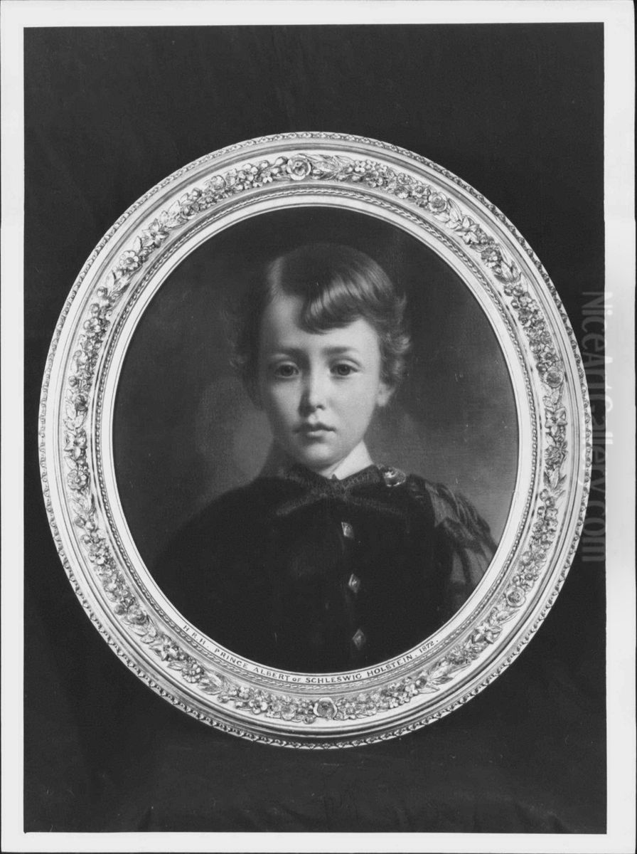 Prince Albert of Schleswig-Holstein (1869-1931) Oil Painting by Georg Koberwein