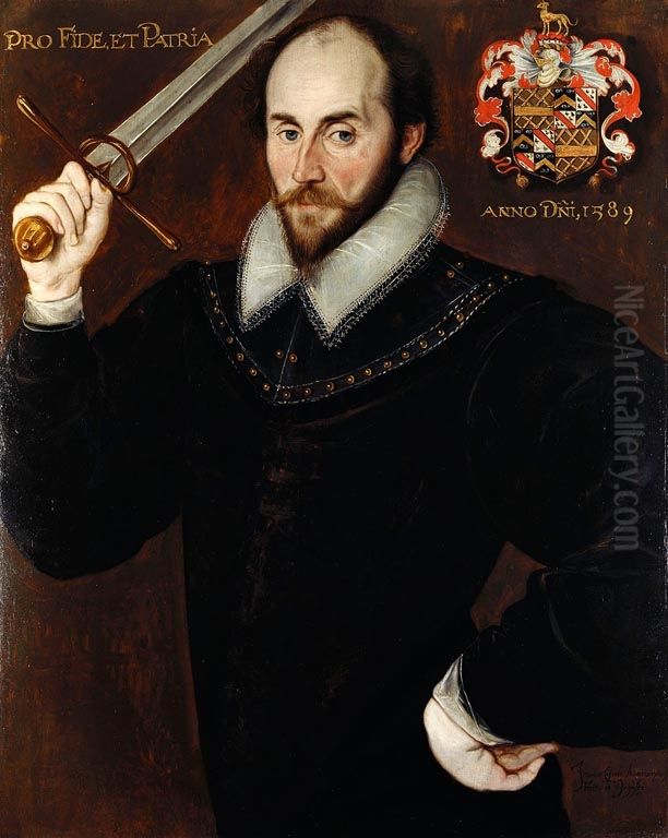 Sir John Parker Oil Painting by Hieronimo Custodis