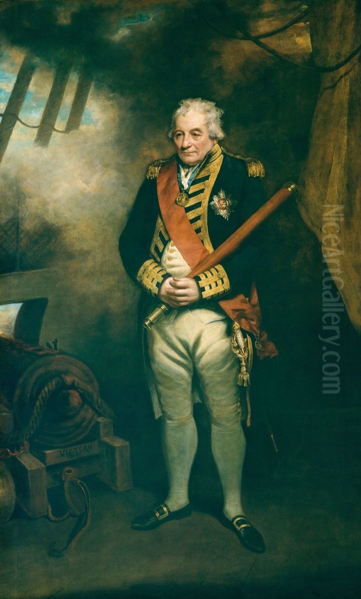 John Jervis (1735-1823), Baron Jervis and Earl St Vincent Oil Painting by John Hoppner