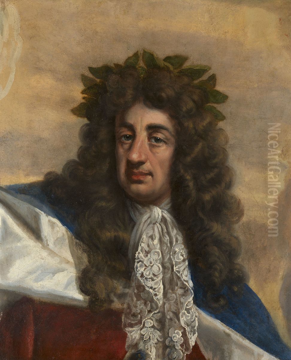 Charles II (1630-1685) Oil Painting by Antonio Verrio