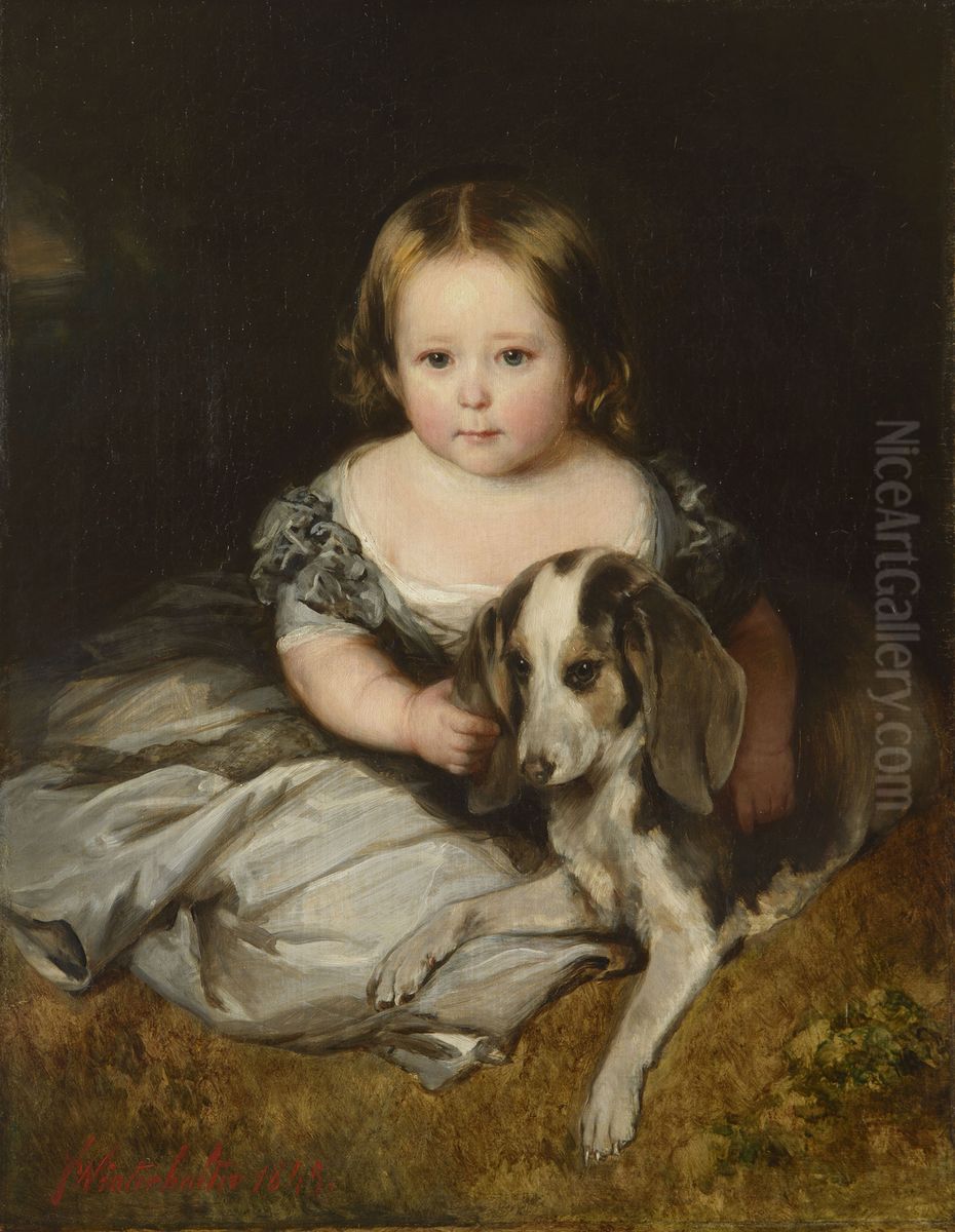 Princess Alice (1843-78) Oil Painting by Franz Xavier Winterhalter