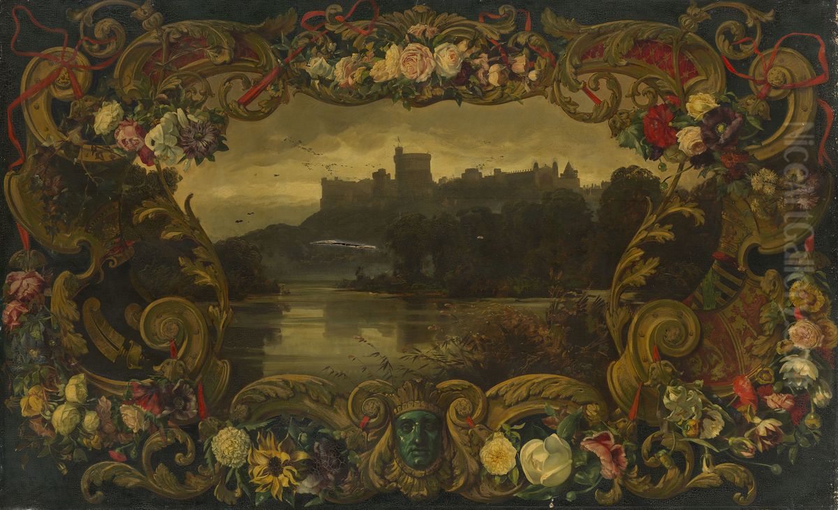 A View of Windsor Castle Oil Painting by Victoria, Princess Royal