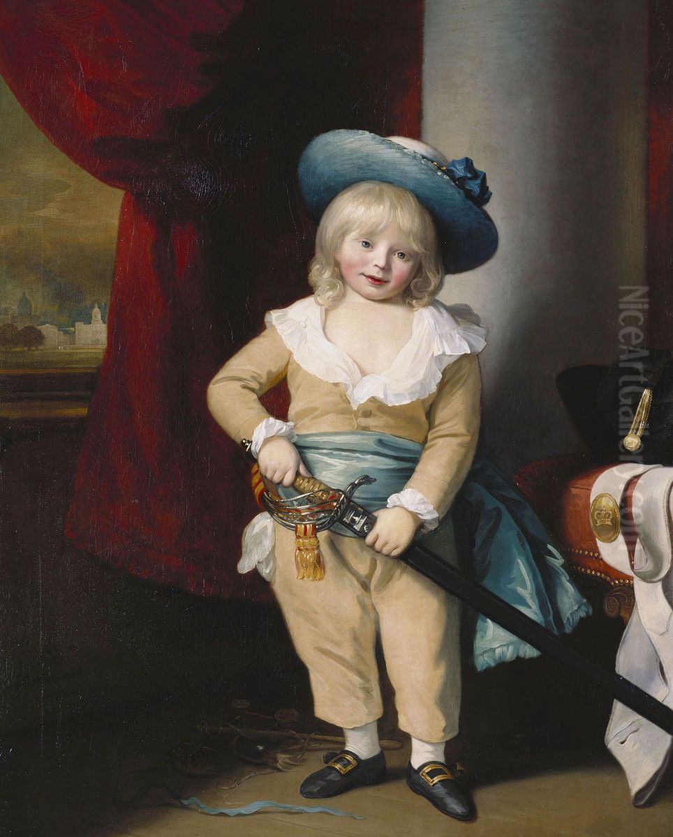Prince Octavius (1779-83) Oil Painting by Benjamin West