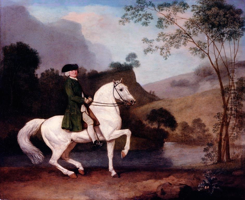 Sir Sidney Medows (1701-92) Oil Painting by George Stubbs