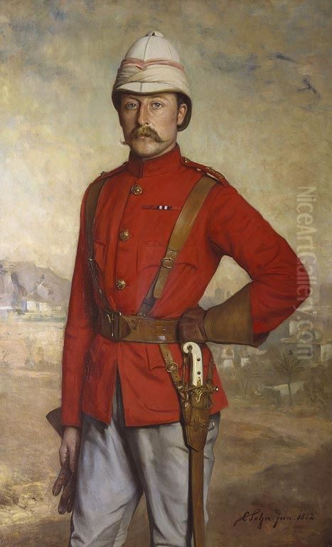 Prince Arthur, Duke of Connaught (1850-1942) Oil Painting by Carl Rudolph Sohn