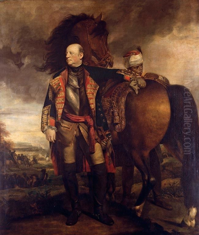 John Manners, Marquess of Granby (1721-70) Oil Painting by Of Sir Joshua Reynolds