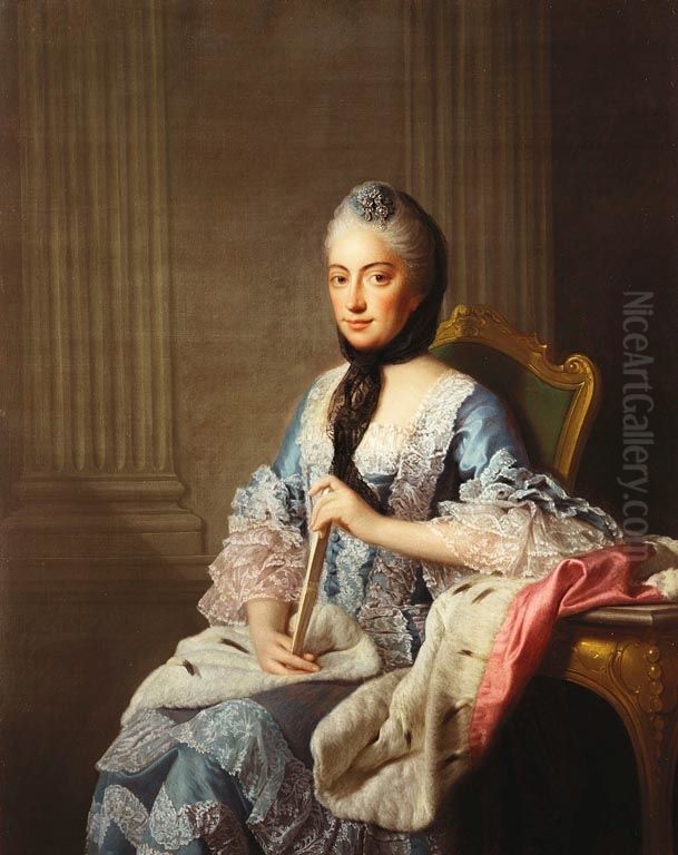 Princess Elizabeth Albertina, Duchess of Mecklenburg-Strelitz (1713-61) Oil Painting by Allan Ramsay Princess Elizabeth Albertina, Duchess of Mecklenburg-Strelitz (1713-61) Oil Painting by Allan Ramsay
