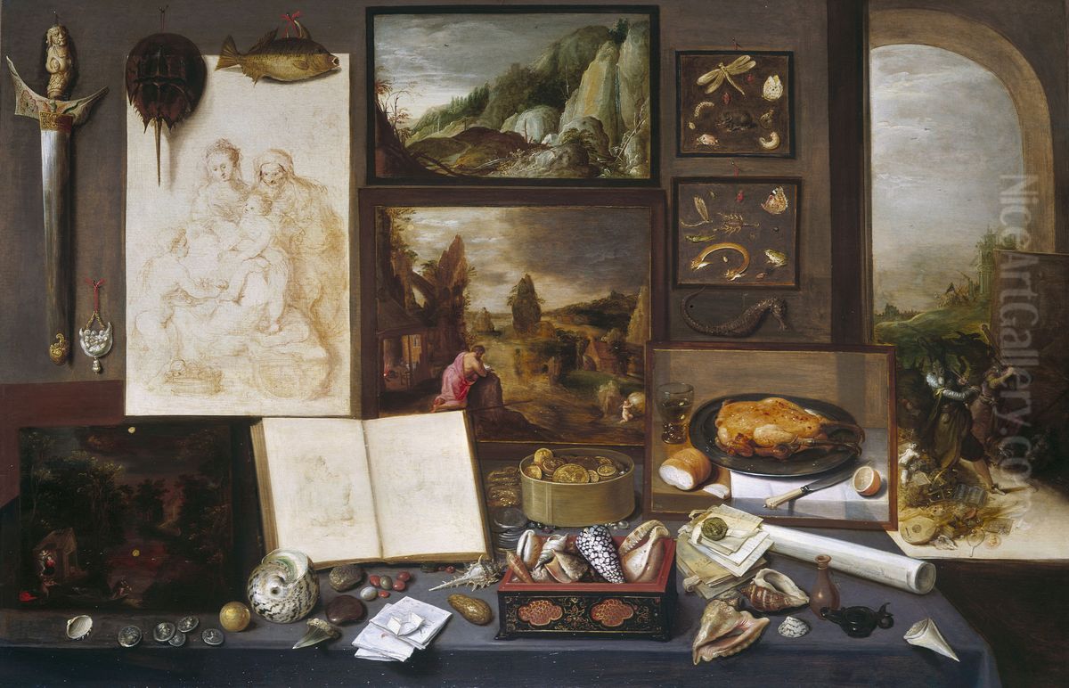 The Cabinet of a Collector Oil Painting by Frans Francken the Younger