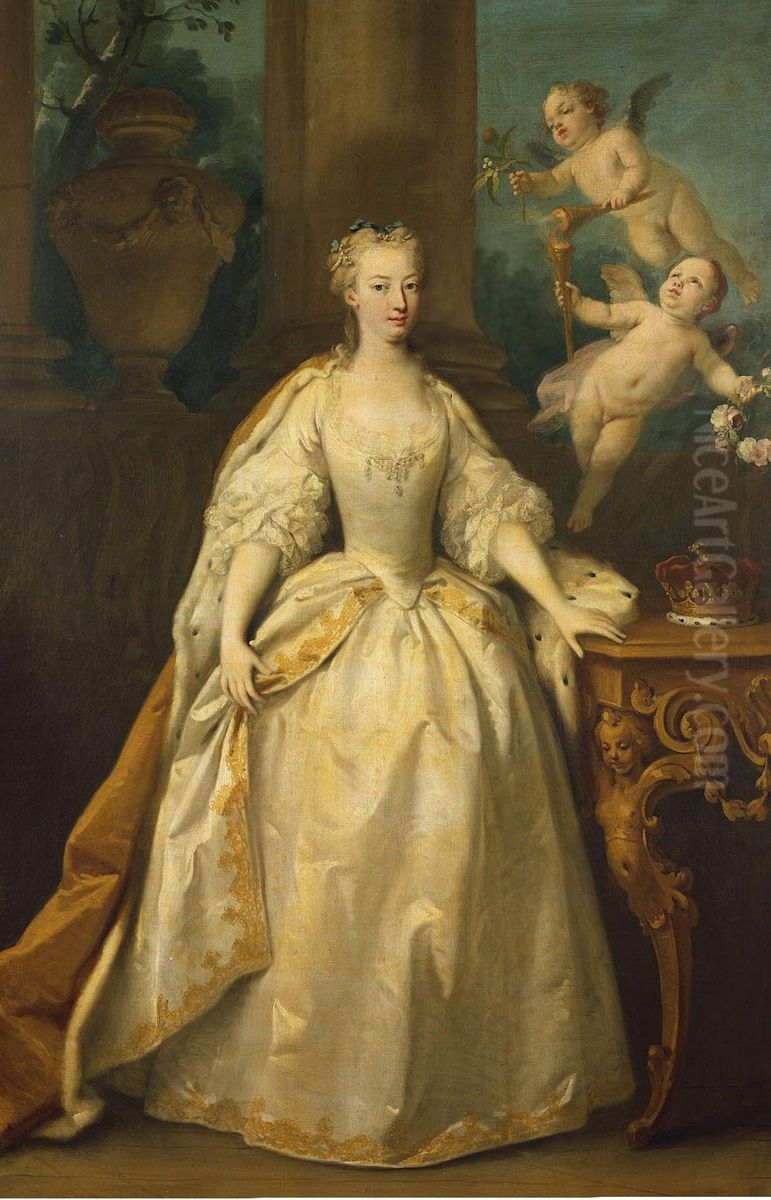 Portrait ofAnne, Princess Royal and Princess of Orange(1709-1759) Oil Painting by Jacopo Amigoni