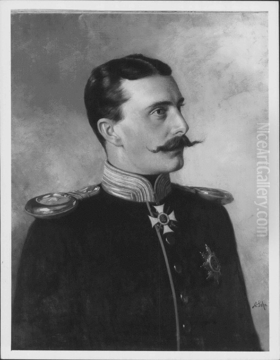 Prince Henry of Battenberg (1858-96) Oil Painting by Carl Rudolph Sohn