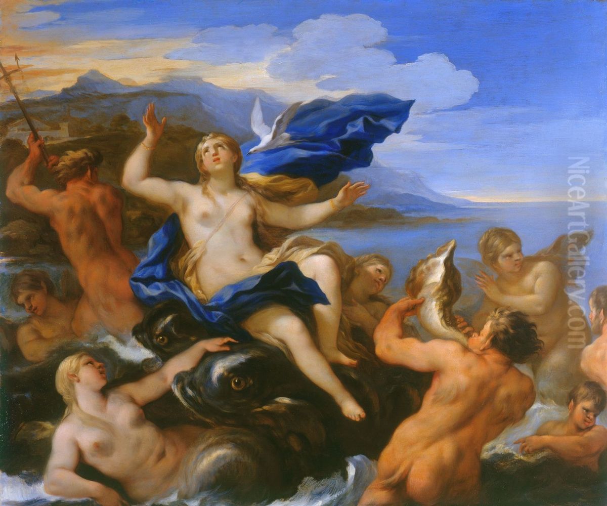 Venus Learns of Cupid's Plight Oil Painting by Luca Giordano