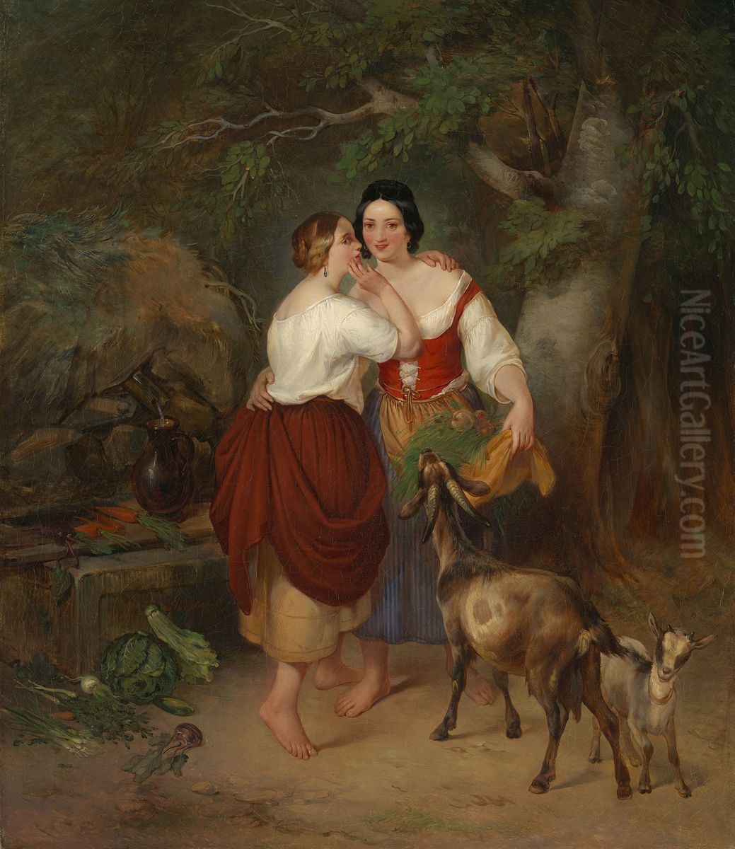 The Secret Oil Painting by Alexandre Markelbach