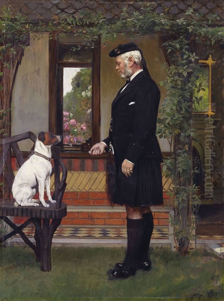 John Brown (1826-1883) at Frogmore Oil Painting by Carl Rudolph Sohn