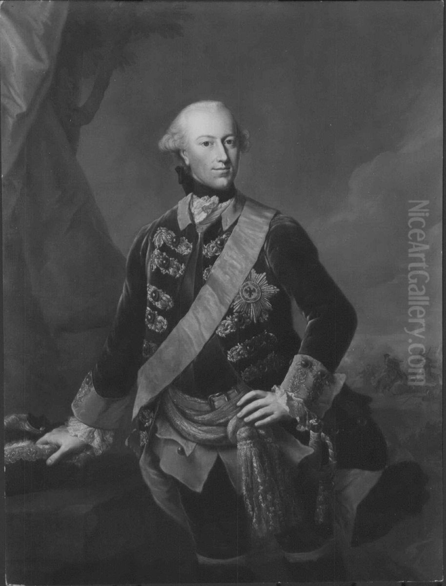 Karl Wilhelm Ferdinand, Duke of Brunswick-Wolfenbuttel (1735-1806) Oil Painting by Johann Heinrich Tischbein