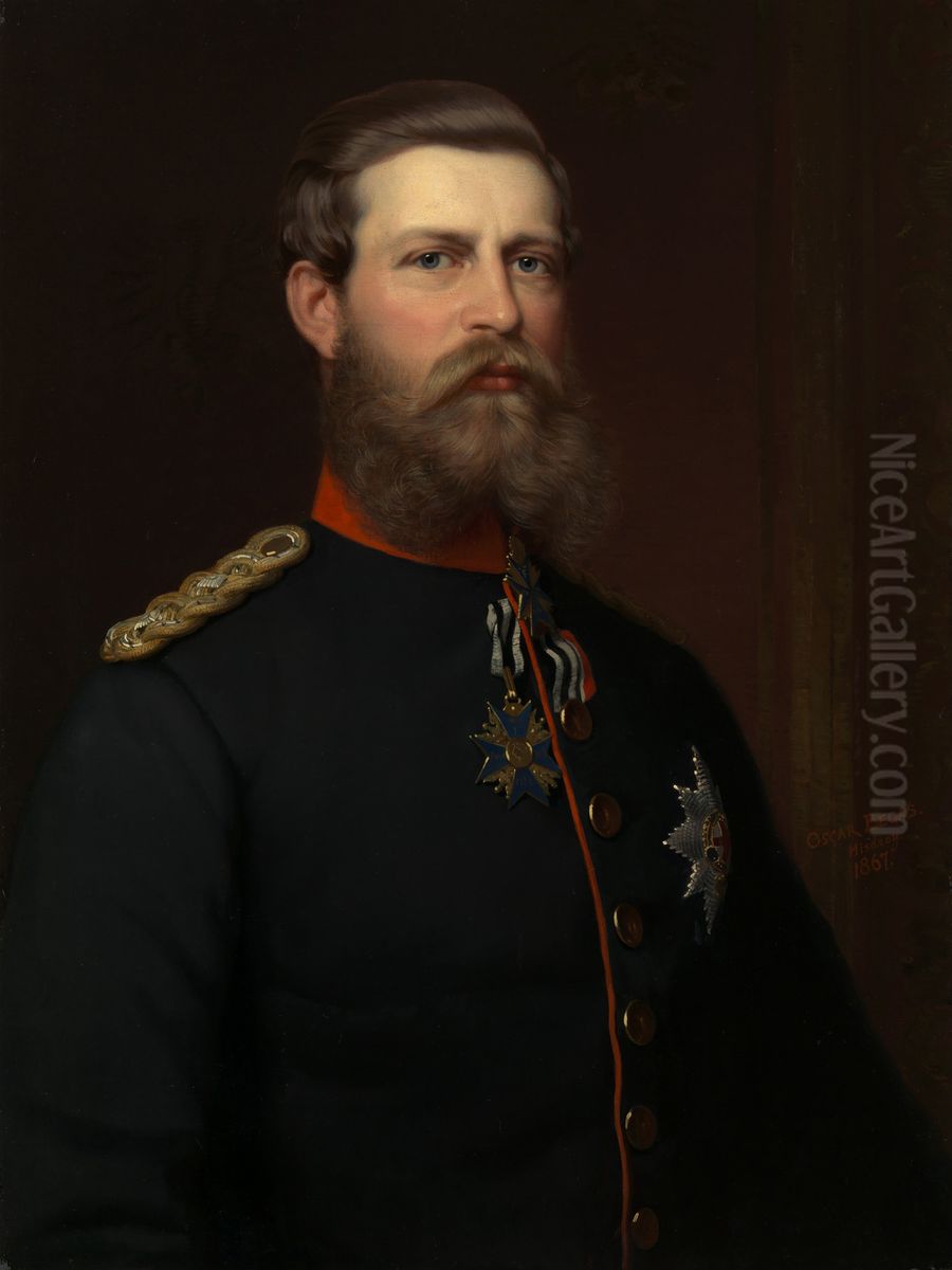 Frederick William, Crown Prince of Prussia and later Emperor Frederick III (1831-1888) Oil Painting by Oscar Begas