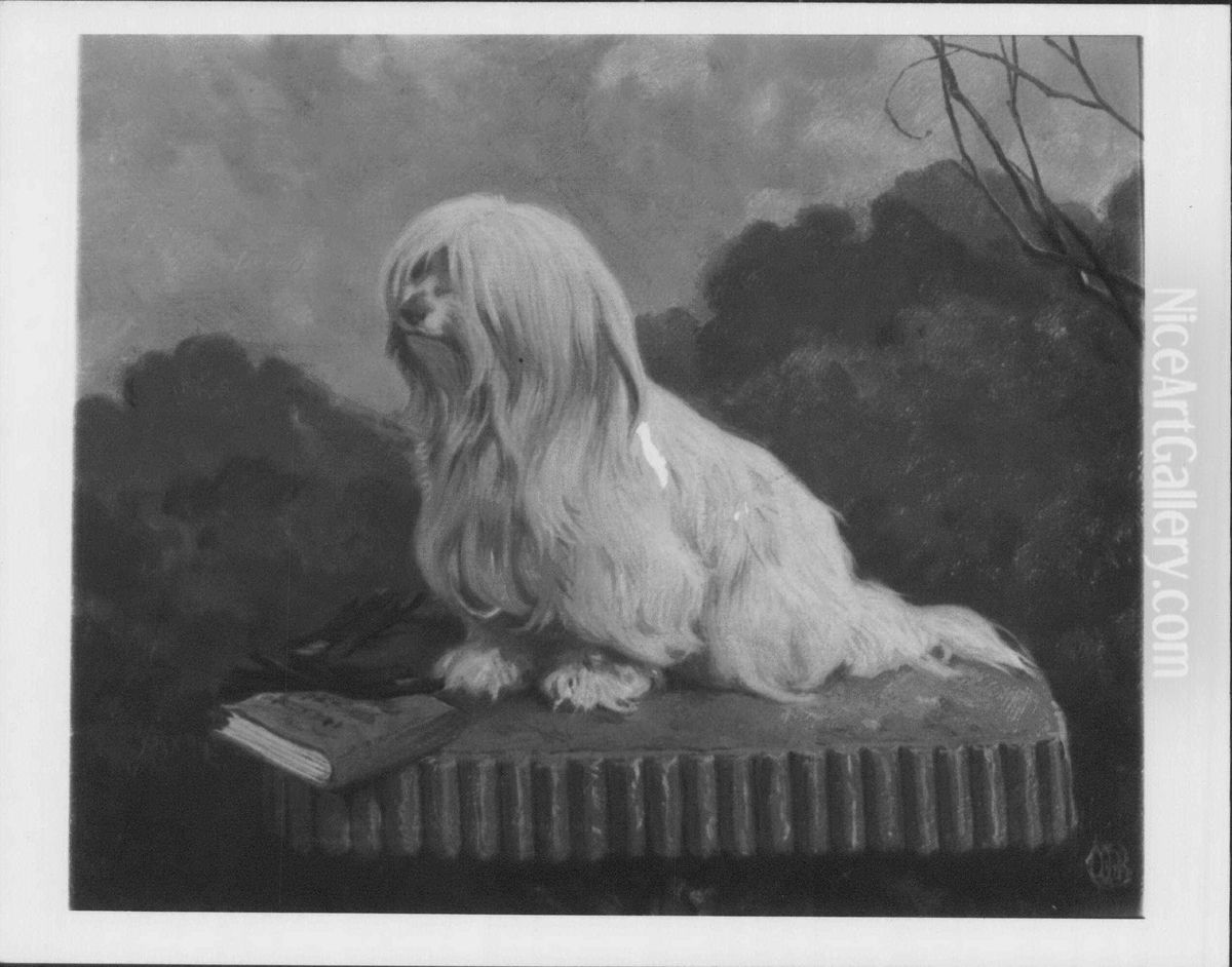 Minna Oil Painting by Charles Burton Barber