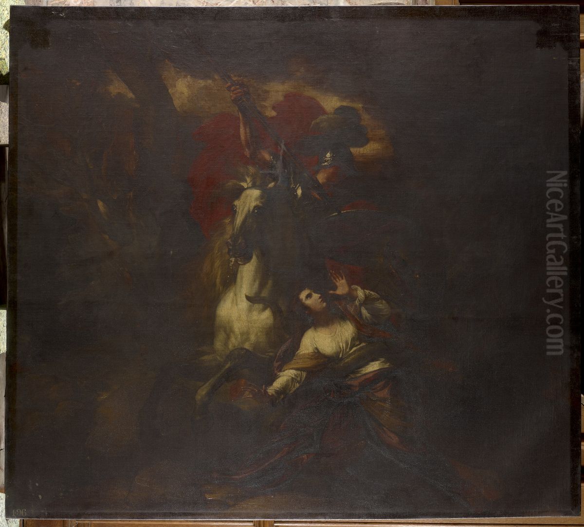 Saint George Slaying the Dragon Oil Painting by Benjamin West