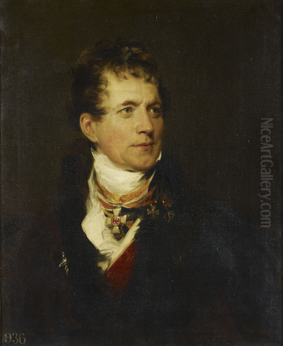 Frederick, Baron von Gentz (1764-1832) Oil Painting by Thomas Lawrence