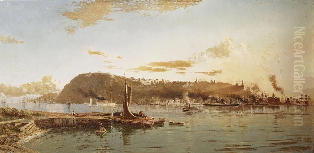 Quebec from Pont Levis Oil Painting by Lucius Richard O'Brien