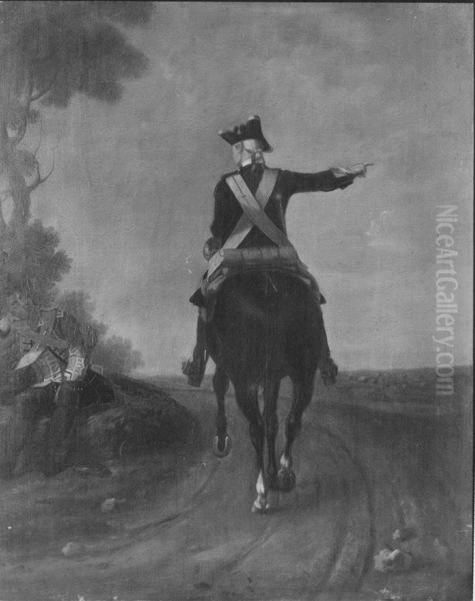 Private, Royal Horse Guards (The Blues) and Grenadier, Unidentified Regiment of Foot Oil Painting by David Morier