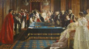 The Investiture of Napoleon III with the Order of the Garter, 18 April 1855