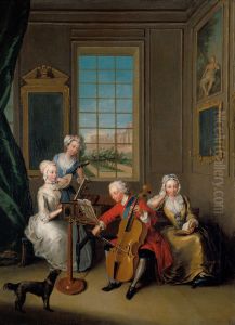 Frederick, Prince of Wales with his Three Eldest Sisters